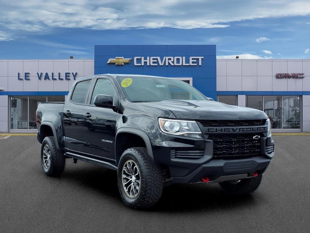 2021 Chevrolet Colorado 4WD ZR2 in Black — front three-quarter view
