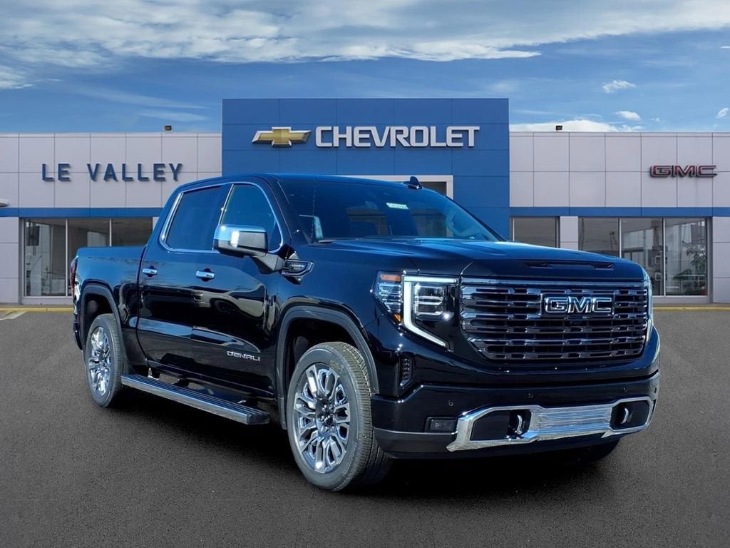 2026 GMC Sierra 1500 Denali Ultimate in Onyx Black — front three-quarter view