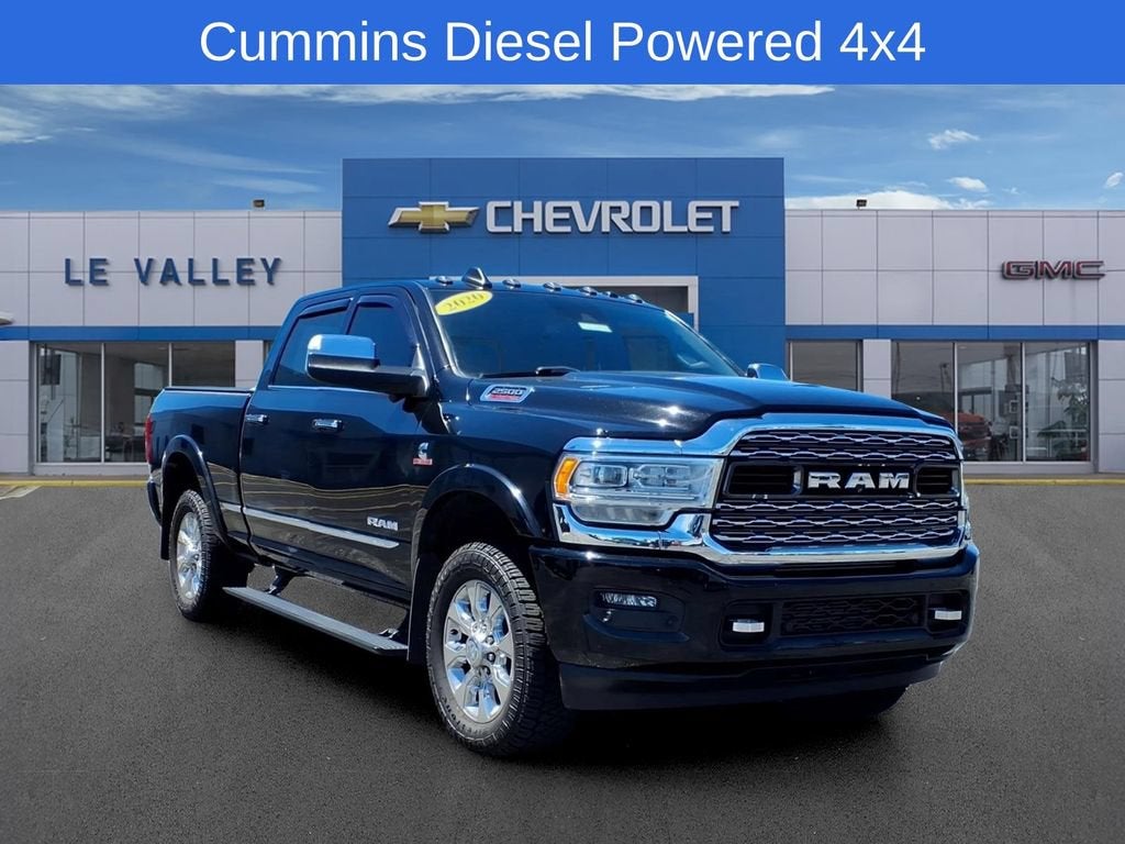 2020 RAM 2500 Limited in Black — front three-quarter view