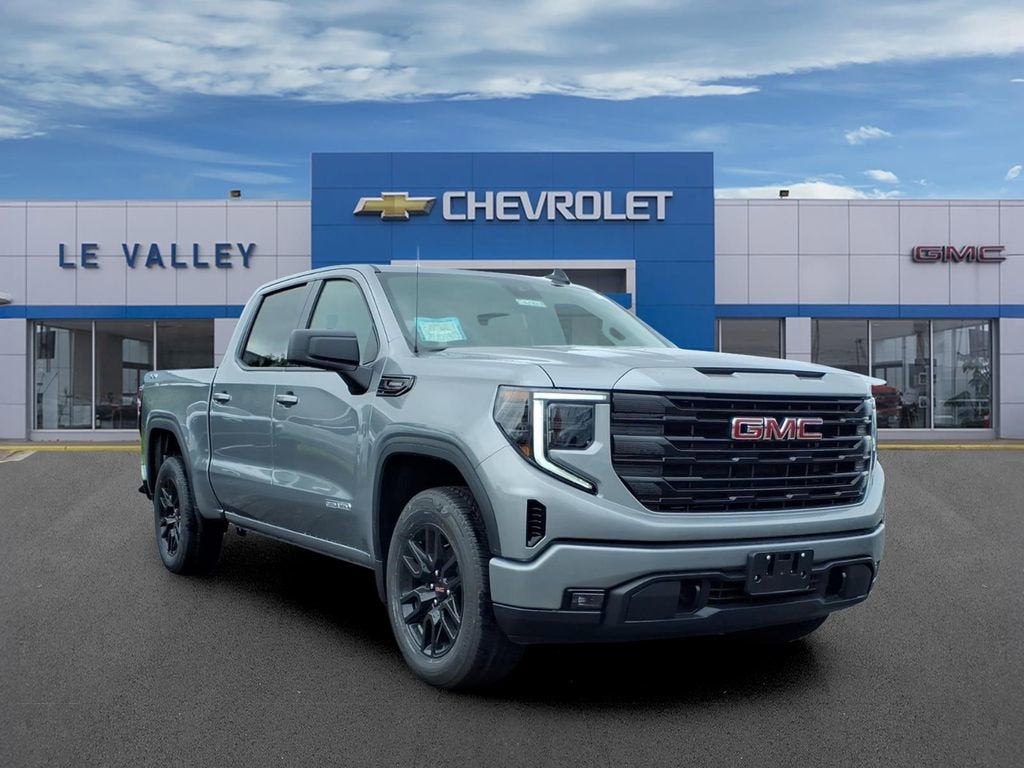 2026 GMC Sierra 1500 Elevation in Sterling Metallic — front three-quarter view